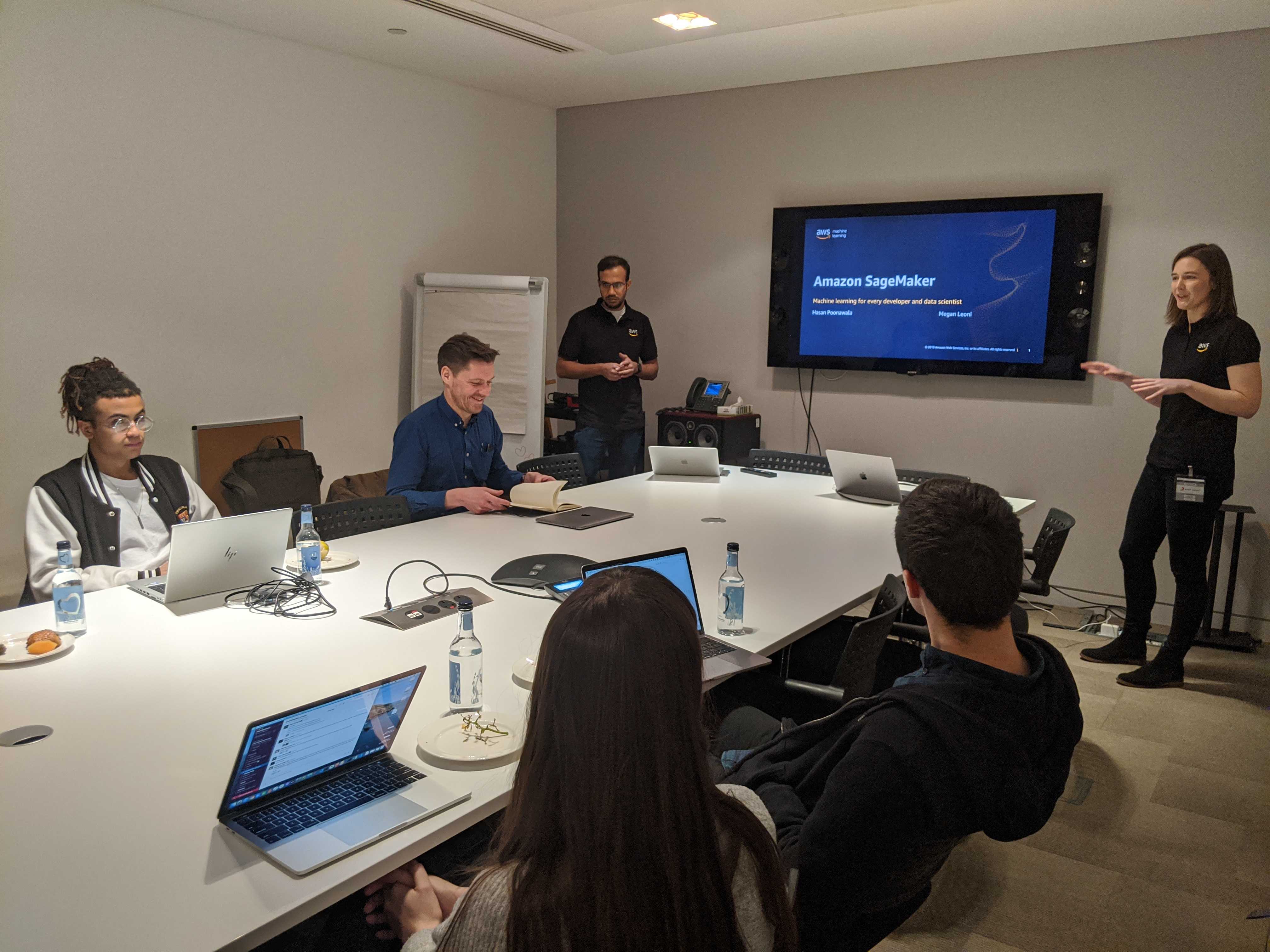 Participants at MusicML Hackathon 2020 at Sony Music UK in London in partnership with The Orchard and AWS