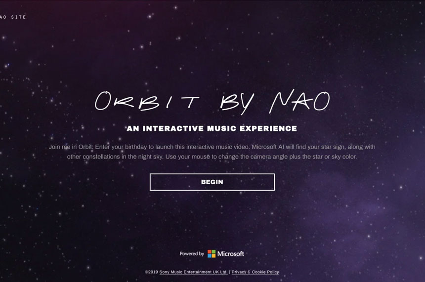 NAO Orbit interactive video